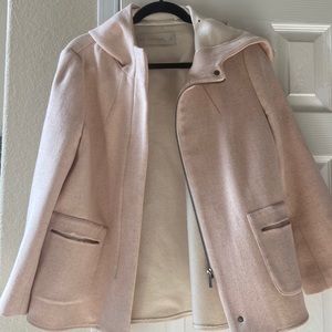 Light pink hooded jacket Zara XL